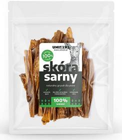 Uniszki Przysmak Skóra z sarny dla psa 250g