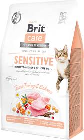 Brit Care Cat Grain-Free Sensitive Turkey&Salmon Karma z indykiem i łososiem dla kota 400g