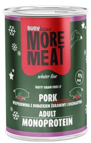 BUBAlicious More Meat Mono Adult Karma z wieprzowiną dla psa 400g WYPRZEDAŻ