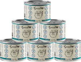 Gussto Fresh Kot Deer Karma z jeleniem 6x200g PAKIET