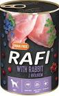 Rafi with Rabbit Mokra Karma z królikiem, borówką i żurawiną dla psa 400g