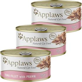 Applaws Natural Cat Food Karma z tuńczykiem i krewetkami dla kota 6x70g