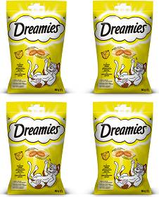 Dreamies Przysmak z pysznym serem dla kota 4x60g PAKIET