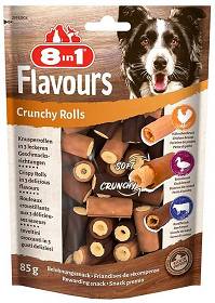 8in1 Flavours Crunchy Rolls przysmak dla psa 85g