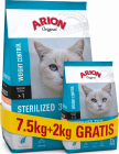 Arion Original Cat Sterilized 33/12 Salmon Karma z łososiem dla kota 7.5kg+2kg GRATIS