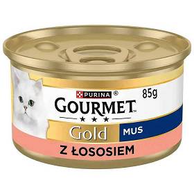 Gourmet Gold Karma z łososiem dla kota 85g (mus)