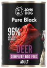 John Dog Pure Black Adult Deer Karma z jeleniem dla psa 400g