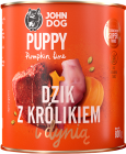John Dog Pumpkin Line Puppy Karma z dzikiem, królikiem i dynią dla szczniaka 800g
