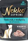 Nekko Supreme Adult Karma z tuńczykiem i makrelą dla kota 70g (galaretka)