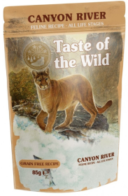 Taste of the Wild Canyon River Karma z pstrągiem, kurczakiem i indykiem dla kota 85g