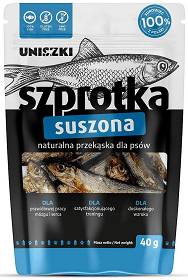 Uniszki Przysmak Szprotka suszona dla psa 40g