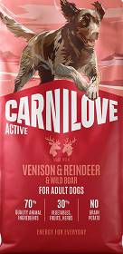 Carnilove Active DOG Adult Venison&Reindeer&Wild Boar Karma z dziczyzną, reniferem i dzikiem dla psa 12kg