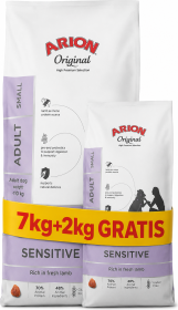 Arion Original Sensitive Adult Small Lamb&Rice Karma z jagnięciną dla psa 7kg+2kg GRATIS