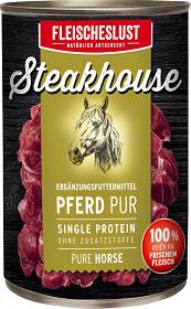 Steakhouse Pferd pur Karma z koniną dla psa oraz kota 400g