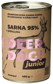 Deer Dog Junior Karma z sarną i spiruliną dla szczeniaka 400g