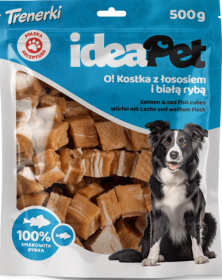 IdeaPet O! Kostka z łososiem i białą rybą przysmak 500g