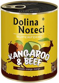 Dolina Noteci Superfood Karma z kangurem i wołowiną dla psa 800g