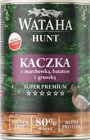 Wataha Hunt Adult Karma z kaczką z marchewką i batatami dla psa 400g