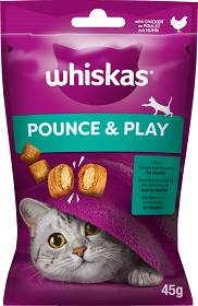 Whiskas Przysmak Pounce&Play Energia i Witalność dla kota op. 45g