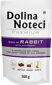 Dolina Noteci Premium Adult Rabbit Karma z królikiem i żurawiną dla psa saszetka 500g