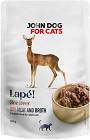 John Dog for Cats Lapé Deer in Broth Karma z sarną w sosie dla kota 100g