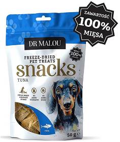 Dr Malou Freeze Dried Liofilizowane Przysmaki z tuńczykiem dla psa 50g