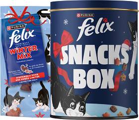 Felix Przysmak Winter Mix z indykiem i żurawiną dla kota op. 200g EDYCJA ŚWIĄTECZNA + Puszka na przysmaki GRATIS