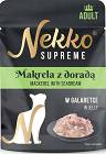 Nekko Supreme Adult Karma z makrelą i doradą dla kota 70g (galaretka)