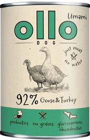 Ollo Umami Adult Goose&Turkey Karma z gęsią i indykiem dla psa 400g 
