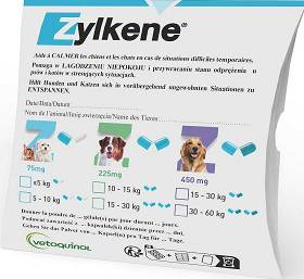 Vetoquinol Zylkene Preparat uspokajający 225mg dla psa i kota 10 kap.
