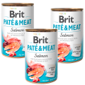 Brit Pate&Meat Salmon Karma z łososiem dla psa 6x400g PAKIET