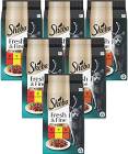Sheba Fresh&Fine Karma z wołowiną, kurczakiem i jagnięciną w sosie dla kota 6x(6x50g) PAKIET