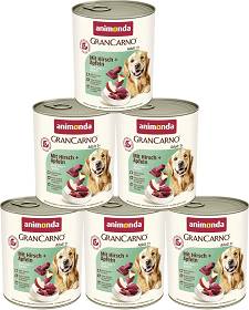 Animonda GranCarno Adult Karma z jeleniem i jabłkiem dla psa 6x800g PAKIET