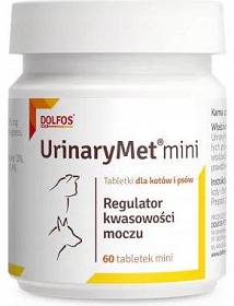 Dolfos UrinaryMet MINI dla psa i kota Suplement diety 60 tab.