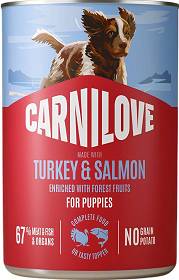 Carnilove Puppy Turkey&Salmon Mokra Karma z indykiem i łososiem dla szczeniaka 400g