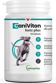 Vetoquinol Caniviton Forte Plus dla psa Suplement diety 90 tab.
