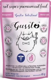 Gussto Vet Gastro Intestinal Monoprotein Karma dla kota 85g