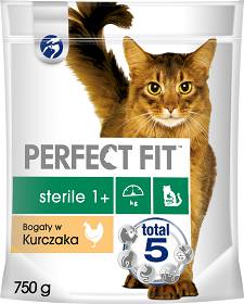 Perfect Fit Cat Sterile 1+ Karma z kurczakiem dla kota 750g