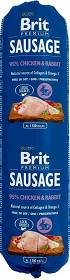 Brit Premium Sausage Chicken&Rabbit Karma z kurczakiem i królikiem dla psa 12x800g PAKIET