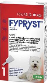 KRKA Fypryst Spot On krople na pchły i kleszcze dla psa 2-10kg dla psa (1 pipeta 0.67ml)