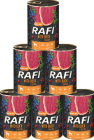 Rafi with Duck Mokra Karma z kaczką, borówką i żurawiną dla psa 12x400g PAKIET