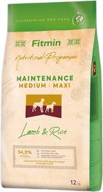 Fitmin Maintenance Medium/Maxi Lamb&Rice Karma z jagnięciną dla psa 2x12kg TANI ZESTAW