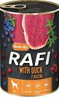 Rafi with Duck Mokra Karma z kaczką, borówką i żurawiną dla psa 400g