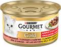 Gourmet Gold Karma z łososiem i kurczakiem w sosie dla kota 85g