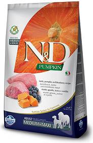 Farmina N&D Pumpkin Adult Medium/Maxi Lamb&Blueberry Karma z jagnięciną dla psa 12kg