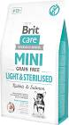 Brit Care MINI Light&Sterilised Rabbit&Salmon Karma z królikiem i łososiem dla psa 2kg