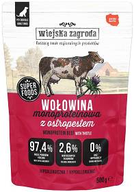 Wiejska Zagroda Karma Monoproteinowa z wołowiną dla psa 500g
