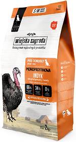 Wiejska Zagroda Monoprotein Small/Medium Adult Karma z indykiem dla psa 2kg