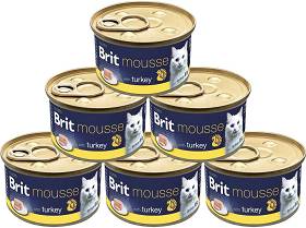 Brit Premium Cat Mousse Turkey Karma z indykiem 12x85g PAKIET
