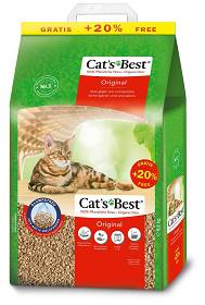 Cats Best Żwirek drewniany dla kota Eco Plus (Original) 4.3kg (10l) + 2l GRATIS